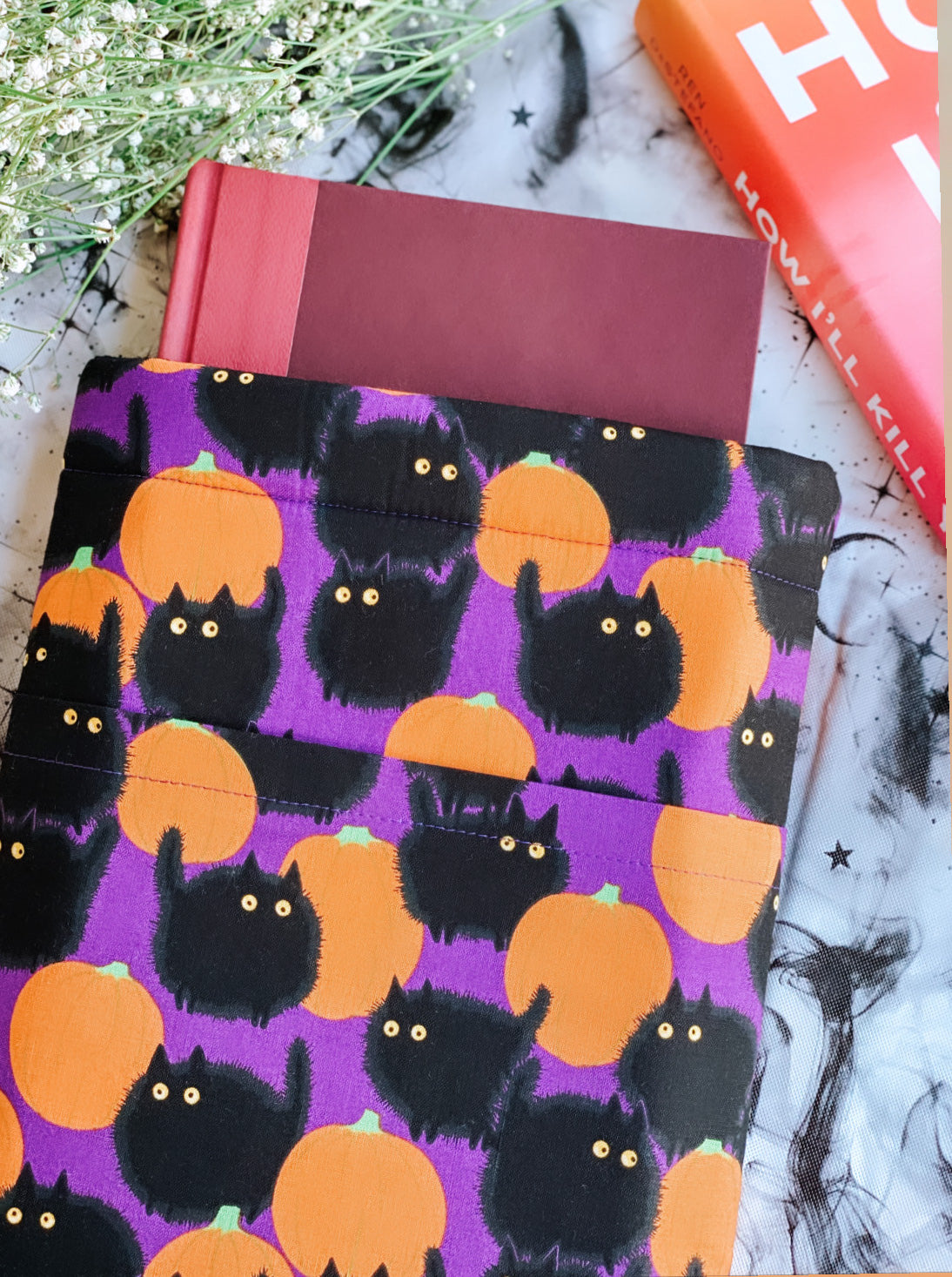 PUMPKIN CATS BOOKSLEEVE