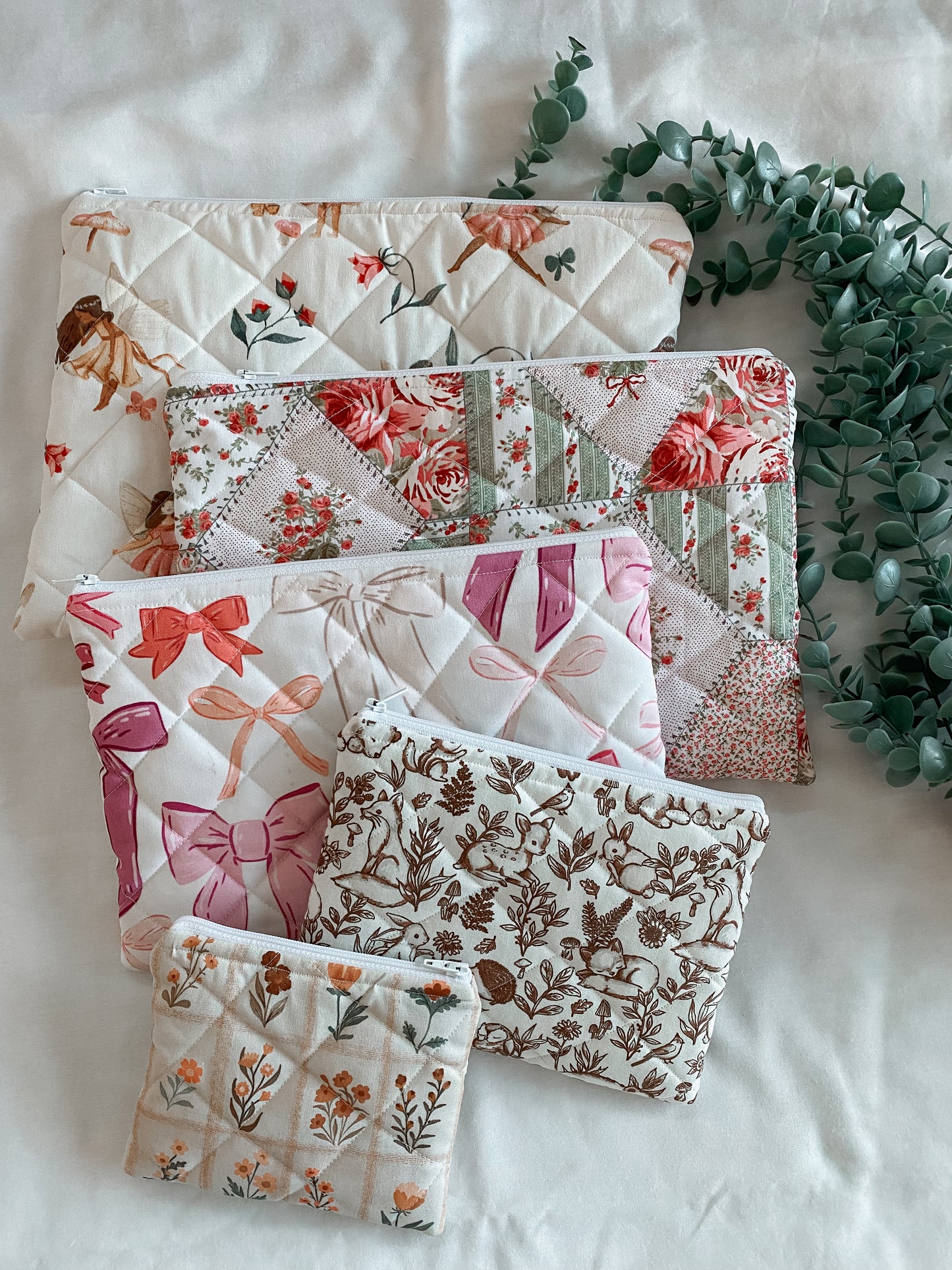Hardcover Book Zippered Pouch - Biggie Size - Choose Your Pattern