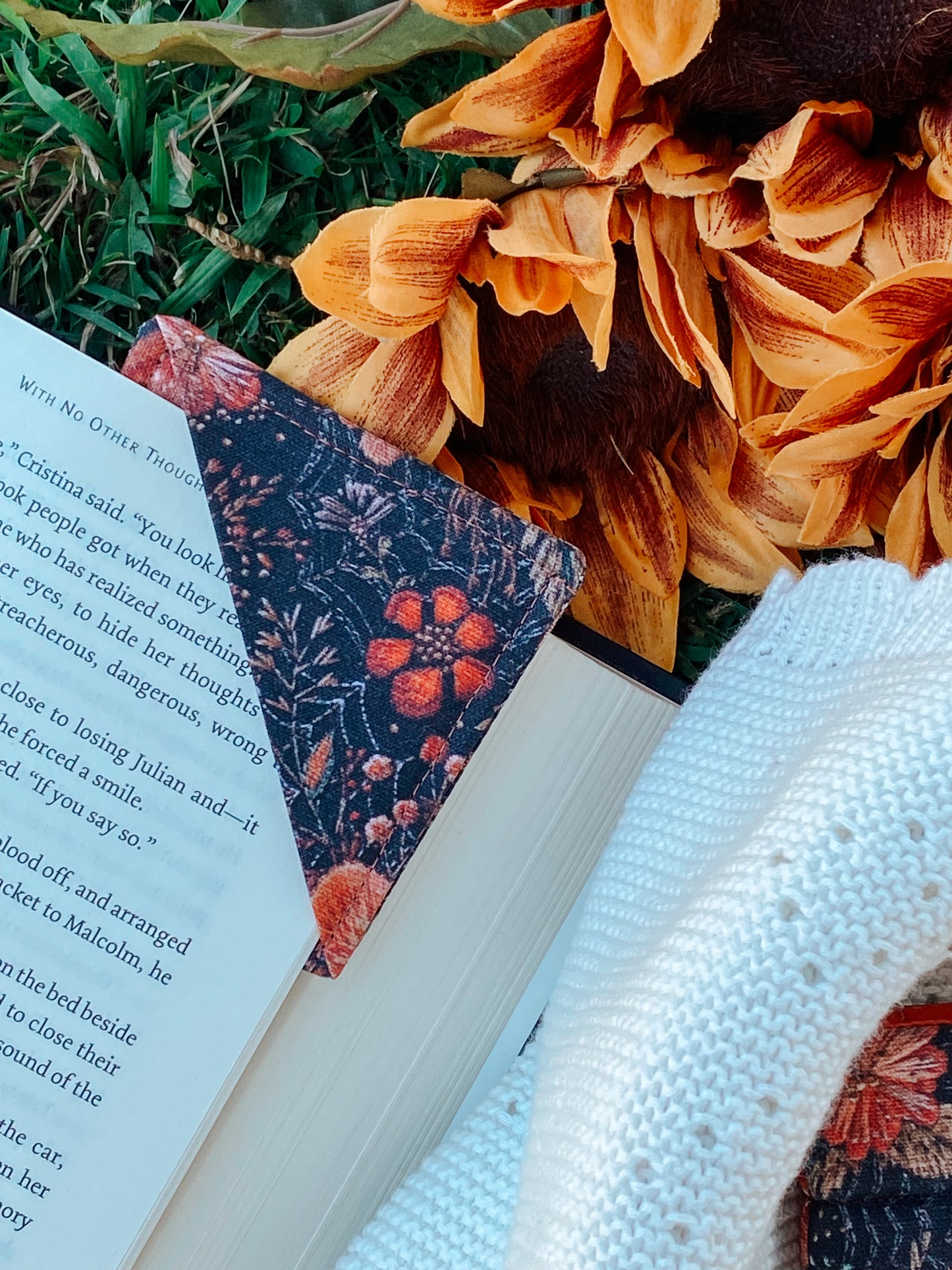 Garden of Webs Bookmark Corner