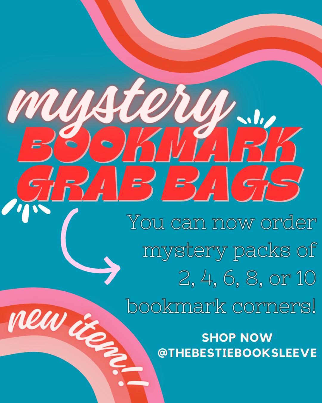 MYSTERY BOOKMARK FABRIC CORNER GRAB BAGS