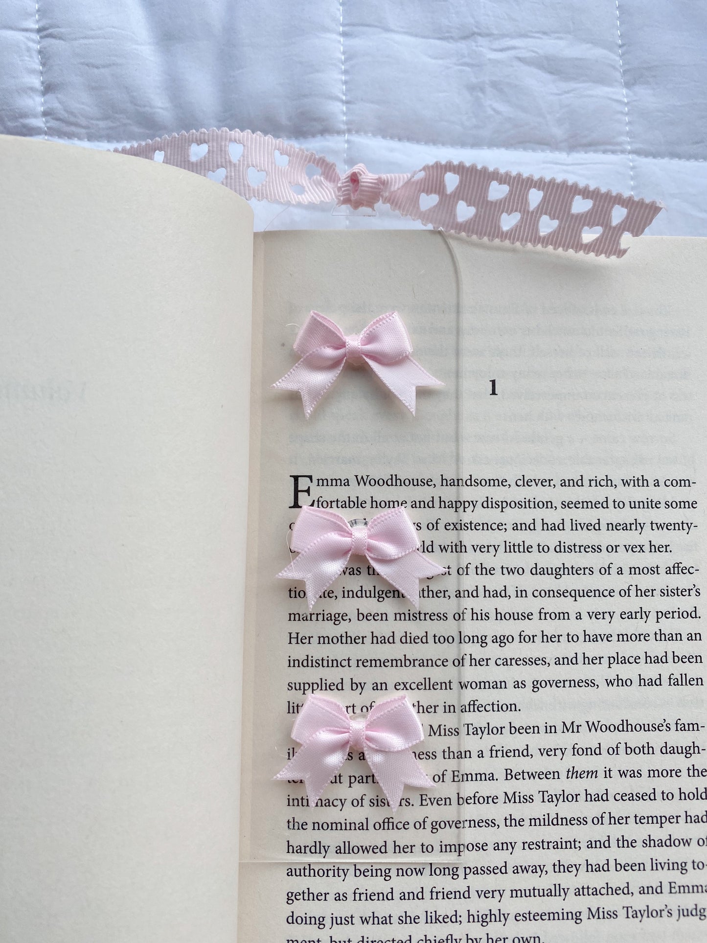 Bow Acrylic Bookmark