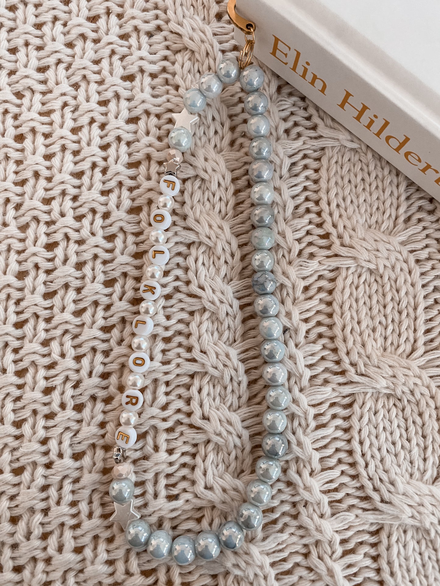 INVISIBLE STRING BEADED BOOKMARK