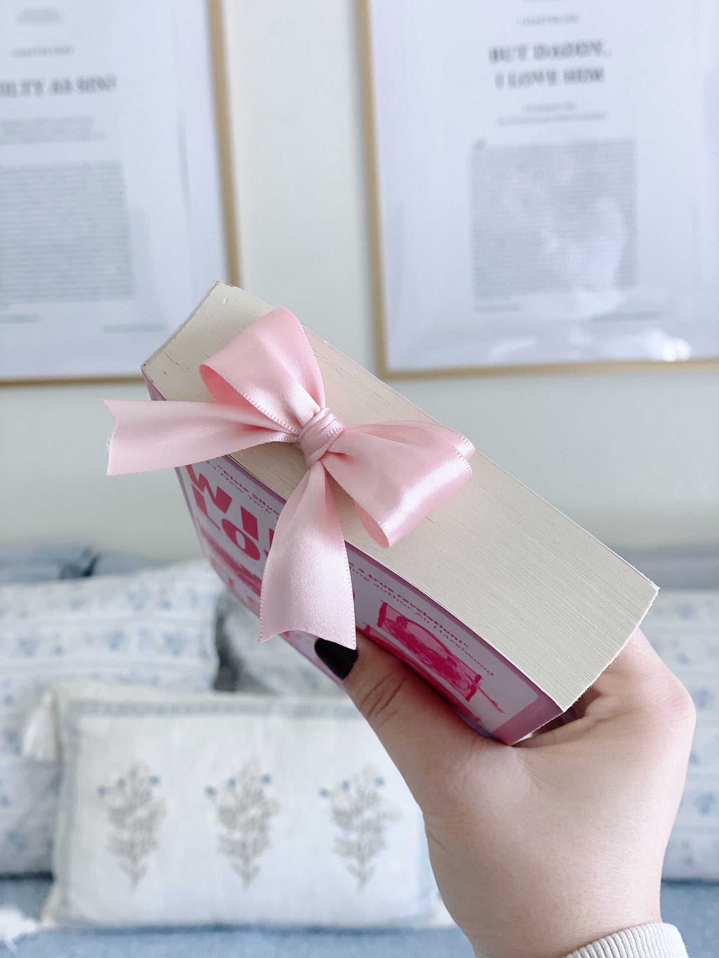 Ribbon Bow Bookmark in Ballet