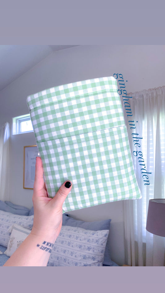 Gingham in the Garden Booksleeve