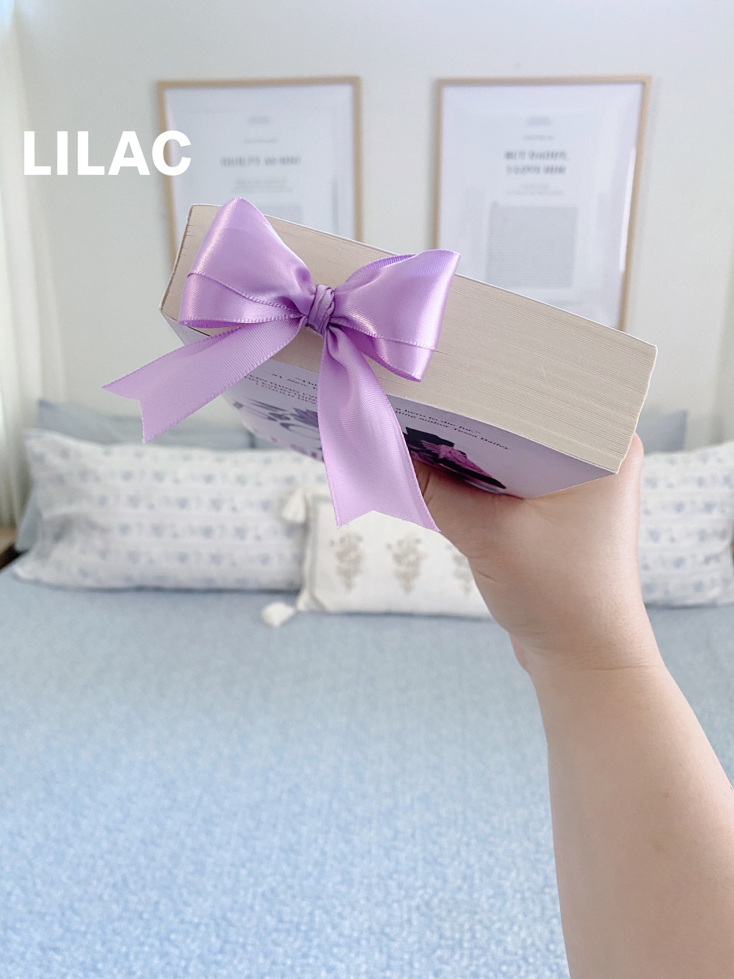 Ribbon Bow Bookmark in Lilac