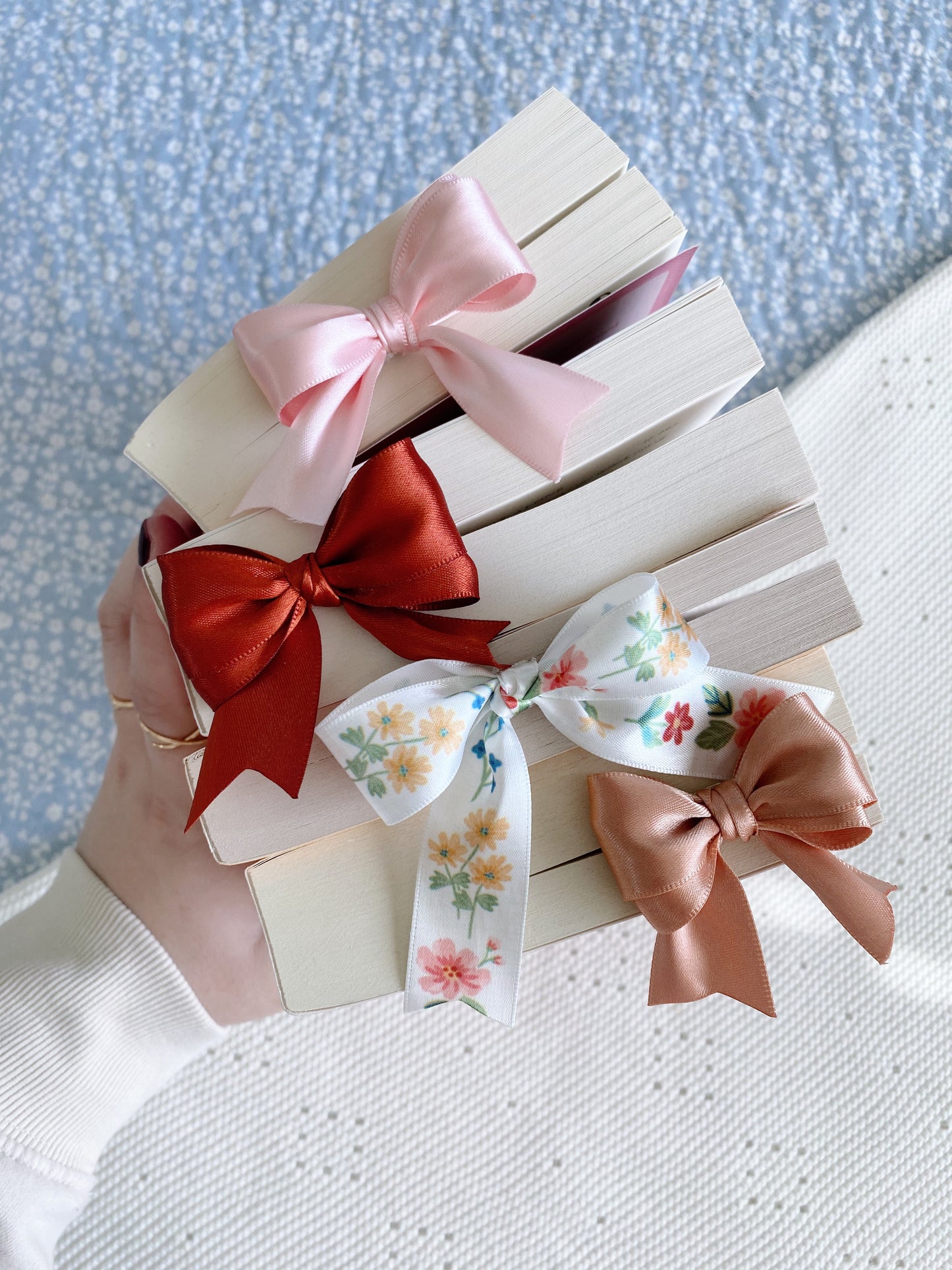 Ribbon Bow Bookmark in Ballet