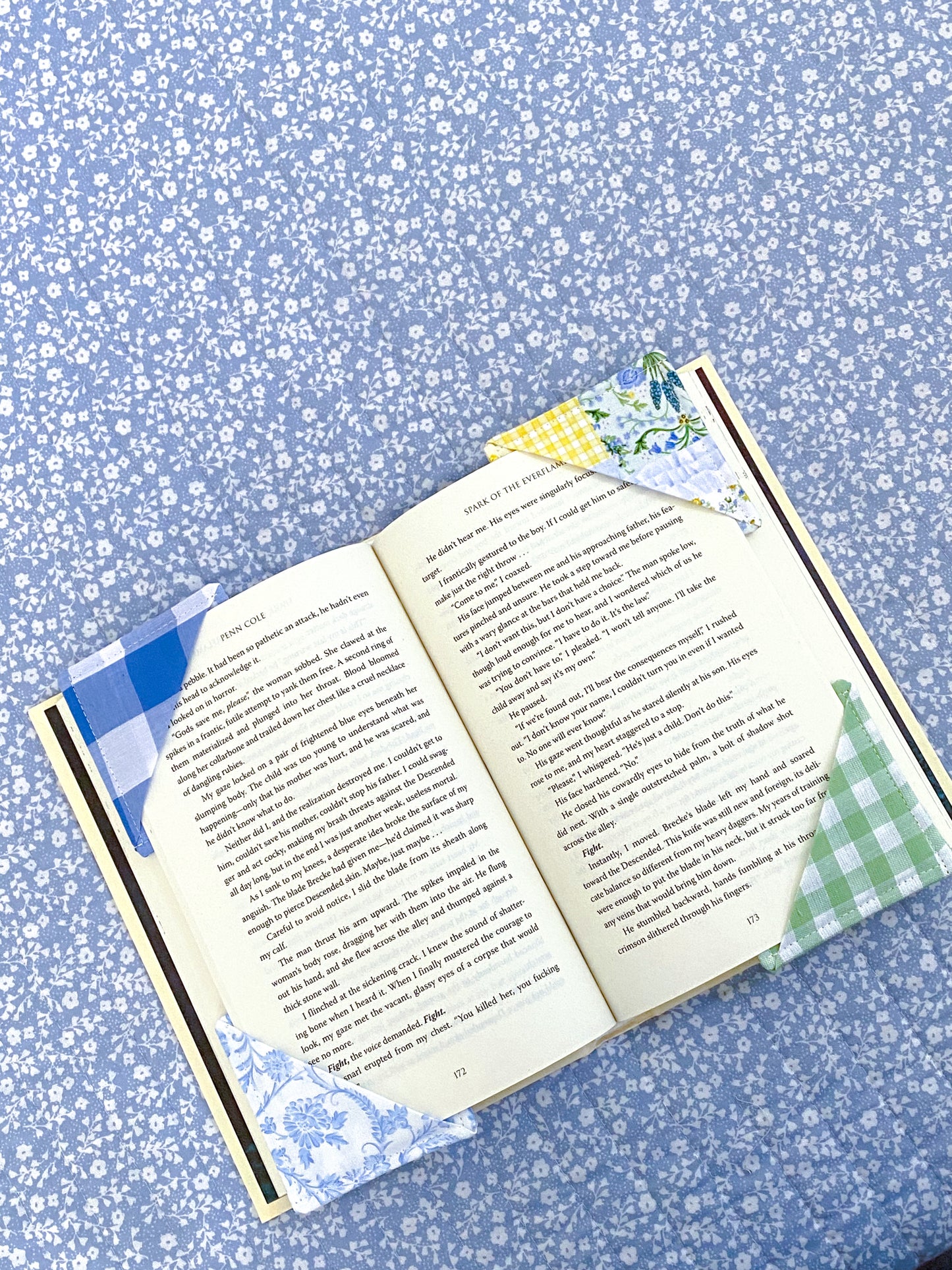 Gingham In The Garden Bookmark Corner