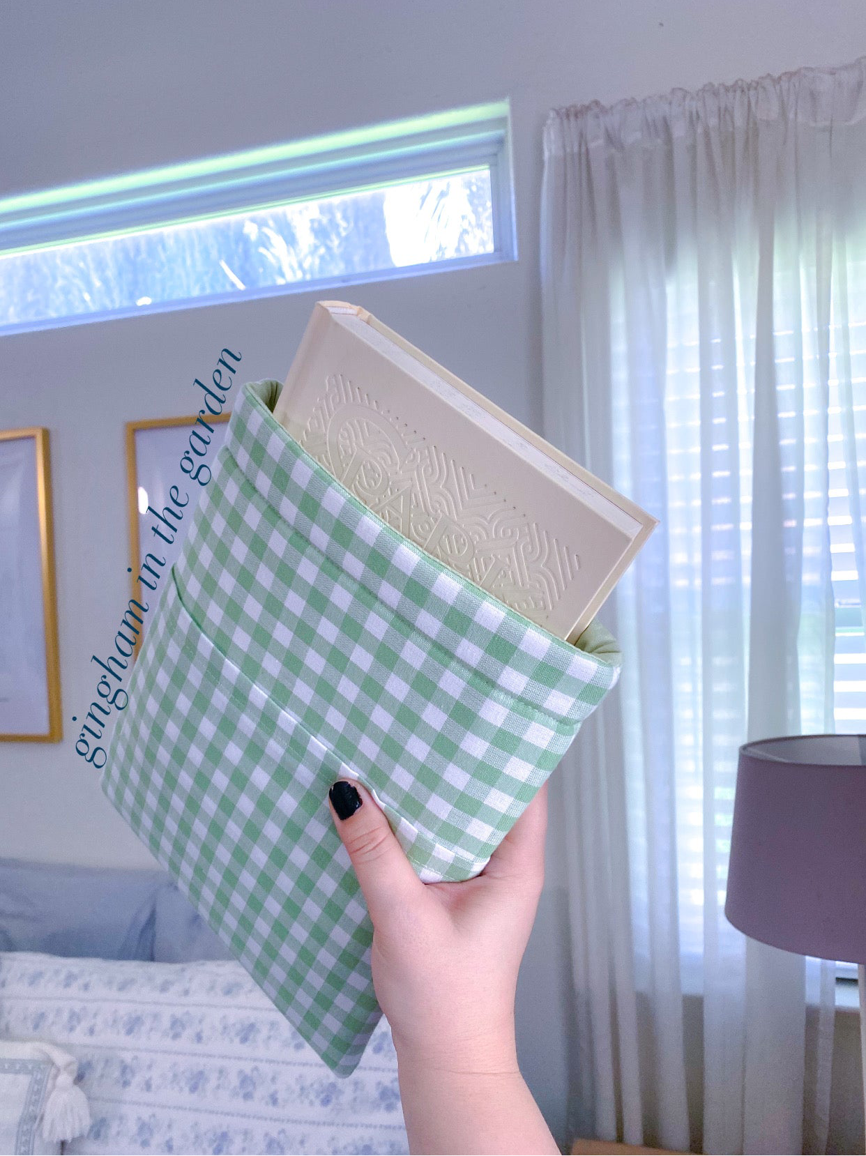 Gingham in the Garden Booksleeve