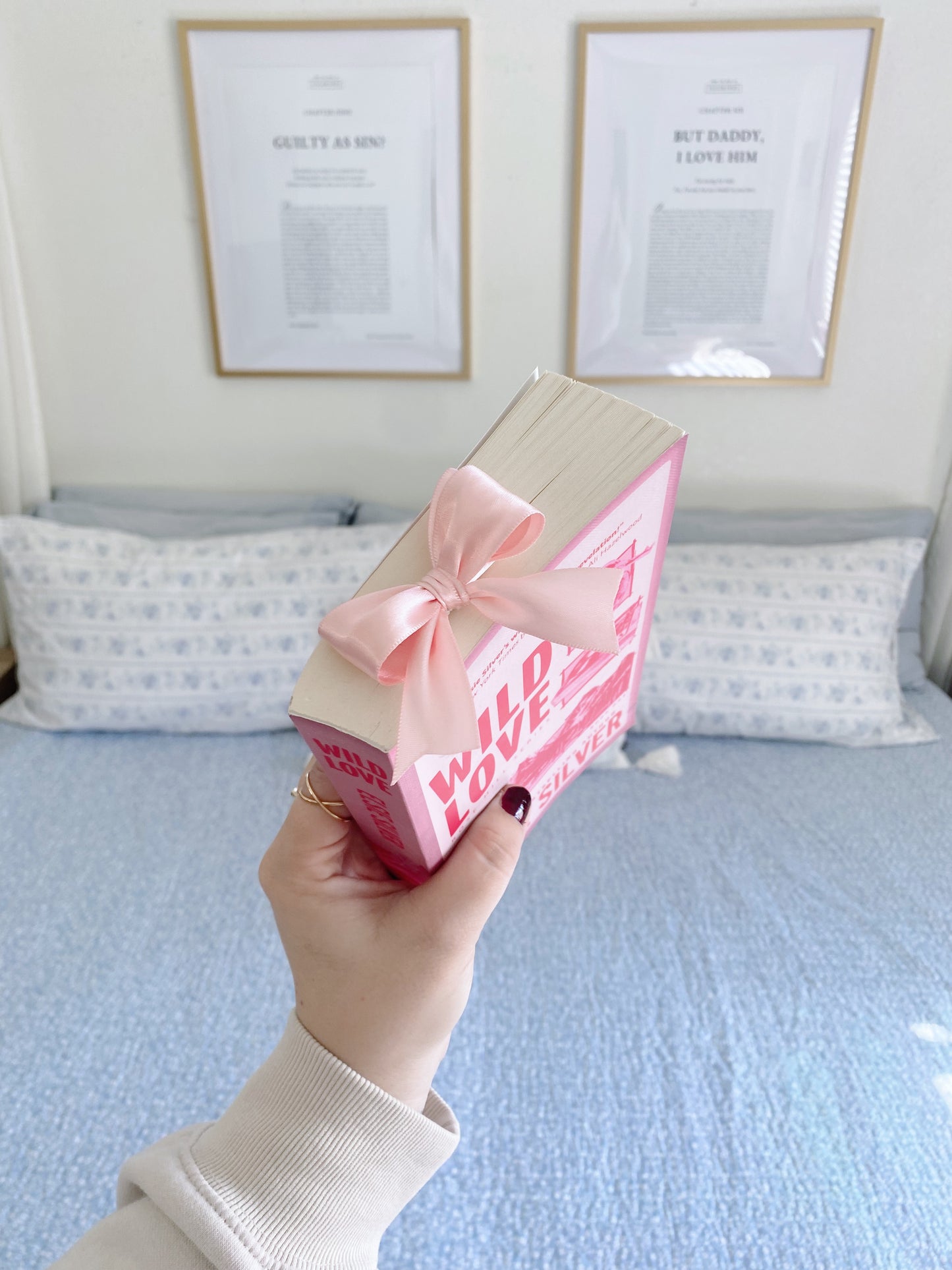 Ribbon Bow Bookmark in Ballet