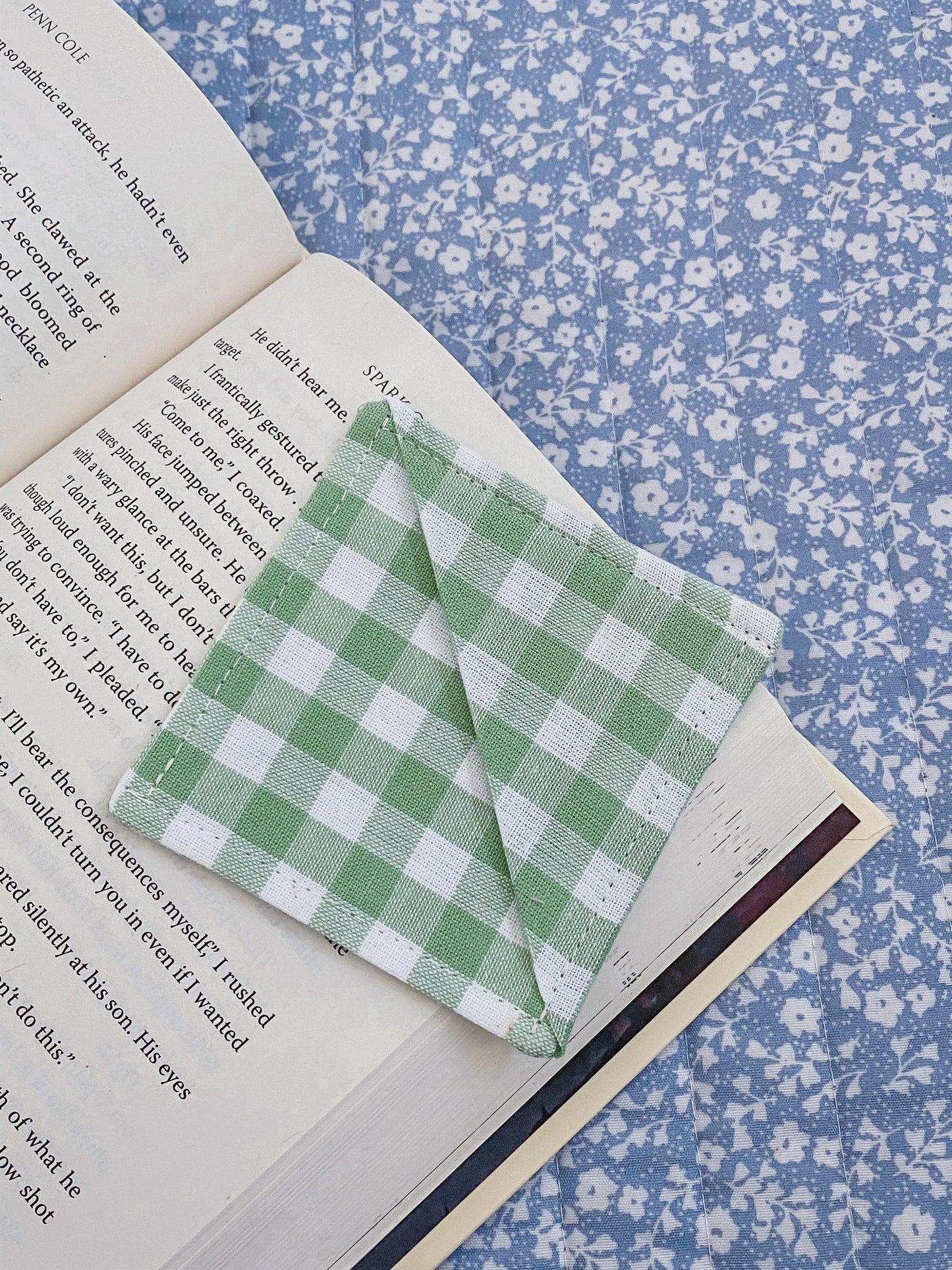 Gingham In The Garden Bookmark Corner