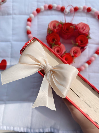 Ribbon Bow Bookmark in Ivory