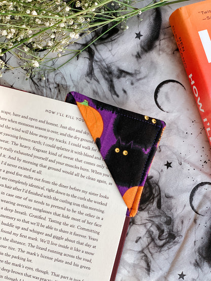 PUMPKIN CATS CORNER BOOKMARK