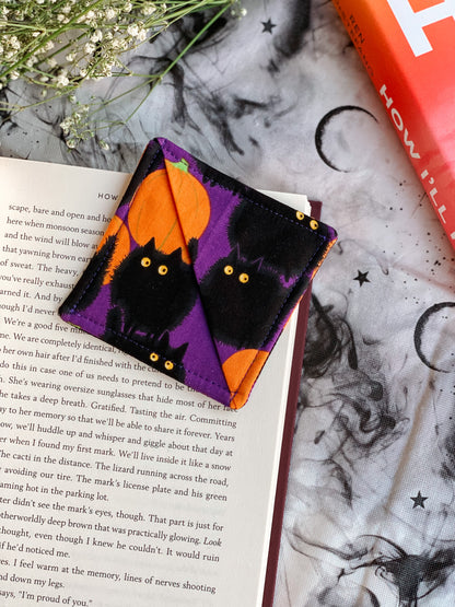 PUMPKIN CATS CORNER BOOKMARK