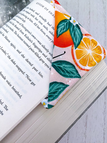 ORANGE BLOSSOMS CORNER BOOKMARK